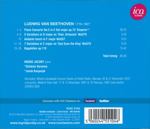 BEETHOVEN: PIANO CONCERTO NO.5<br/><h5>Megjelenés: 2013-05-06</h5>