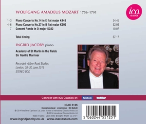 MOZART PIANO CONCERTOS 14 & 27<br/><h5>Megjelenés: 2014-04-29</h5>