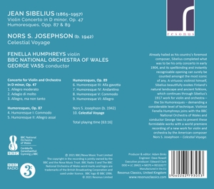 SIBELIUS VIOLIN CONCERTO & HUMORESQUE<br/><h5>Megjelenés: 2021-05-07</h5>