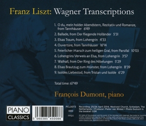 WAGNER TRANSCRIPTIONS FOR PIANO<br/><h5>Megjelenés: 2014-10-06</h5>