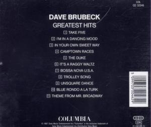 Dave Brubeck Greatest Hits<br/><h5>Megjelenés: 1988-09-14</h5>