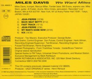 We Want Miles<br/><h5>Megjelenés: 1992-01-20</h5>