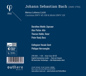 BACH: MEINS LEBENS LICHT<br/><h5>Megjelenés: 2021-04-02</h5>