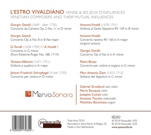 L'ESTRO VIVALDIANO - VENETIAN COMPOSERS<br/><h5>Megjelenés: 2018-03-12</h5>