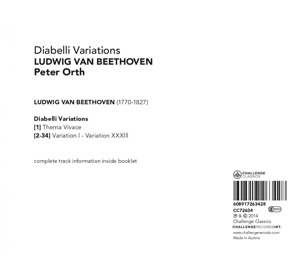 BEETHOVEN: DIABELLI VARIATIONS<br/><h5>Megjelenés: 2014-04-28</h5>