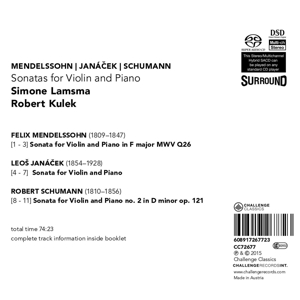 SONATAS FOR VIOLIN & PIANO<br/><h5>Megjelenés: 2015-10-01</h5>