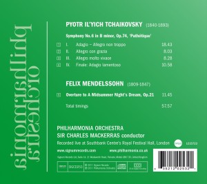 SYMPHONY NO.6 PATHETIQUE/OVERTURE<br/><h5>Megjelenés: 2011-09-28</h5>