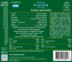 WAGNER, R. TRISTAN UND ISOLDE 1952 (CD) | Lemezkuckó CD bolt