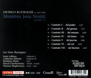 CANTATAS MEMBRA JESU NOST<br/><h5>Megjelenés: 2007-09-25</h5>