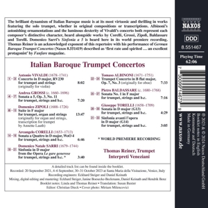 ALBINONI, CORELLI & VIVALDI: ITALIAN BAROQUE TRUMPET CONCERTOS<br/><h5>Megjelenés: 2024-10-11</h5>