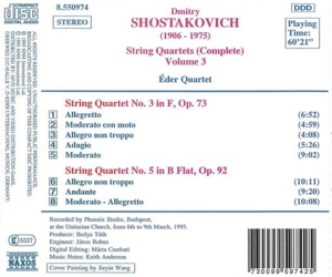 STRING QUARTET 3-5<br/><h5>Megjelenés: 1998-01-19</h5>