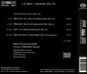 CANTATAS VOL.54<br/><h5>Megjelenés: 2013-09-17</h5>