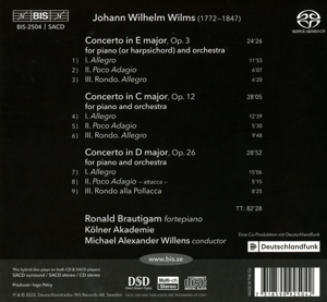 WILMS: PIANO CONCERTO 1-3<br/><h5>Megjelenés: 2022-06-03</h5>