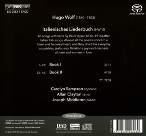 HUGO WOLF: ITALIENISCHES LIEDERBUCH<br/><h5>Megjelenés: 2022-07-01</h5>