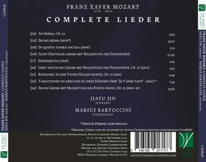 FRANZ XAVER MOZART: COMPLETE LIEDER<br/><h5>Megjelenés: 2024-06-21</h5>