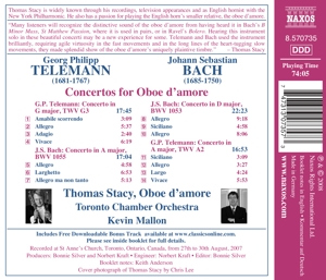 OBOE D'AMORE CONCERTOS<br/><h5>Megjelenés: 2008-05-26</h5>