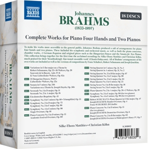 BRAHMS: COMPLETE WORKS FOR PIANO FOUR HANDS & 2 PIANOS<br/><h5>Megjelenés: 2022-06-24</h5>