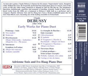 EARLY WORKS FOR PIANO DUET<br/><h5>Megjelenés: 2011-04-08</h5>