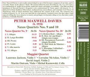 NAXOS QUARTETS NO.9 & 10 VOL.5<br/><h5>Megjelenés: 2008-09-19</h5>