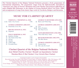 MUSIC FOR CLARINET QUARTET<br/><h5>Megjelenés: 2009-05-19</h5>