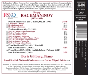 RACHMANINOV: PIANO CONCERTO NO.2/ETUDES-TABLEAUX OP.33<br/><h5>Megjelenés: 2017-09-04</h5>