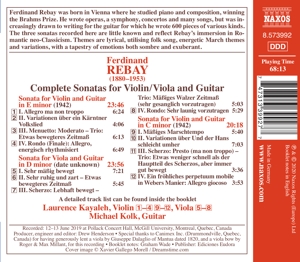 COMPLETE SONATAS FOR VIOLIN, VIOLA & GUITAR<br/><h5>Megjelenés: 2020-07-03</h5>