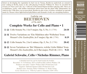 BEETHOVEN: COMPLETE WORKS FOR CELLO & PIANO, VOL. 1<br/><h5>Megjelenés: 2024-09-13</h5>