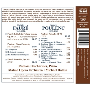 FAURE & POULENC: WORKS FOR PIANO & ORCHESTRA<br/><h5>Megjelenés: 2024-10-11</h5>