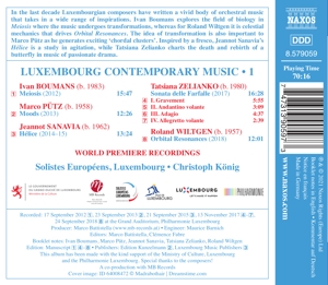 LUXEMBOURG CONTEMPORARY MUSIC VOL. 1<br/><h5>Megjelenés: 2021-03-12</h5>