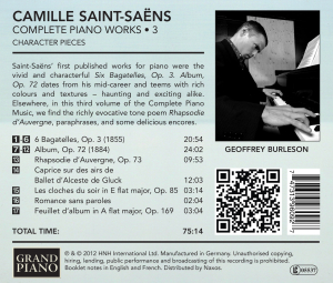 COMPLETE PIANO WORKS 3:CHARACTER PIECES<br/><h5>Megjelenés: 2012-10-19</h5>