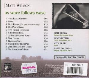 AS WAVE FOLLOWS WAVE<br/><h5>Megjelenés: 1990-06-30</h5>