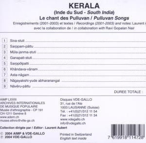 SUEDINDIEN: KERALA-PULLUV<br/><h5>Megjelenés: 2007-01-26</h5>