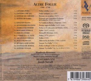 ALTRE FOLLIE 1500-1750/LA<br/><h5>Megjelenés: 2005-09-26</h5>