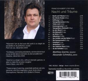 SCHUBERT NACHT UND TRAUME<br/><h5>Megjelenés: 2011-01-19</h5>