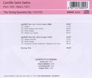 STRING QUARTETS OP.112/153<br/><h5>Megjelenés: 2010-12-16</h5>