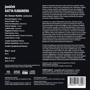 JANACEK: KATYA KABANOVA<br/><h5>Megjelenés: 2024-02-23</h5>