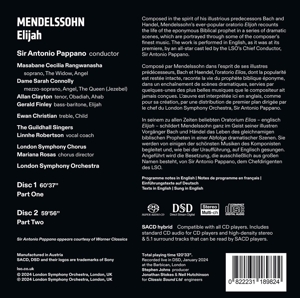 MENDELSSOHN: ELIJAH<br/><h5>Megjelenés: 2024-10-04</h5>