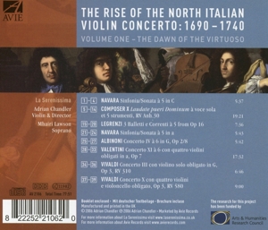 RISE OF THE NORTH ITALIAN VIOLIN CONCERTO VOL.3<br/><h5>Megjelenés: 2019-06-21</h5>