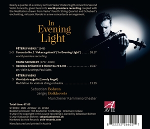 IN EVENING LIGHT - VASKS & SCHUBERT<br/><h5>Megjelenés: 2024-04-26</h5>