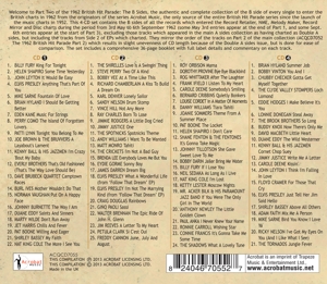 BRITISH HIT PARADE 1962 B-SIDES/2<br/><h5>Megjelenés: 2013-01-02</h5>