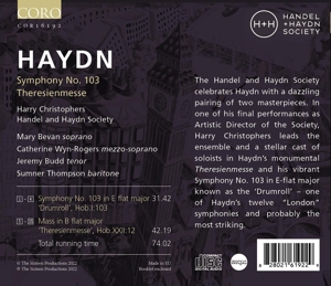 HAYDN: SYMPHONY NO. 103 & THERESIENMESSE<br/><h5>Megjelenés: 2022-09-02</h5>