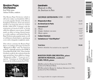 GERSHWIN: RHAPSODY IN BLUE / AN AMERICAN IN PARIS<br/><h5>Megjelenés: 2017-01-13</h5>