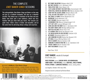 COMPLETE CHET BAKER SINGS SESSIONS<br/><h5>Megjelenés: 2018-05-11</h5>