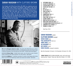 SARAH VAUGHAN WITH CLIFFORD BROWN<br/><h5>Megjelenés: 2018-09-21</h5>