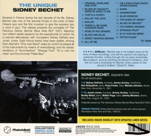 UNIQUE SIDNEY BECHET<br/><h5>Megjelenés: 2020-06-26</h5>