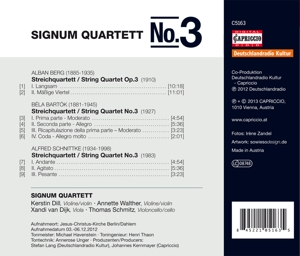 STRING QUARTET OP.3 NO.3<br/><h5>Megjelenés: 2013-11-05</h5>