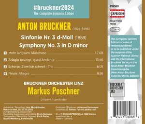 ANTON BRUCKNER: SYMPHONY NO. 3<br/><h5>Megjelenés: 2024-03-01</h5>