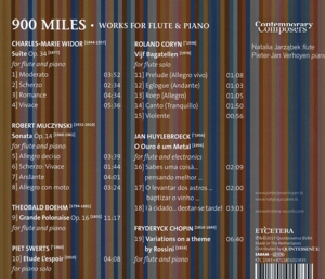 900 MILES: WORKS FOR FLUTE & PIANO<br/><h5>Megjelenés: 2017-03-17</h5>