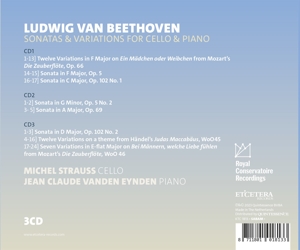 BEETHOVEN: SONATAS & VARIATIONS FOR CELLO & PIANO<br/><h5>Megjelenés: 2024-02-23</h5>