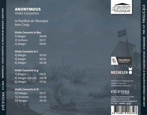 ANONYMOUS - VIOLIN CONCERTOS<br/><h5>Megjelenés: 2024-10-25</h5>